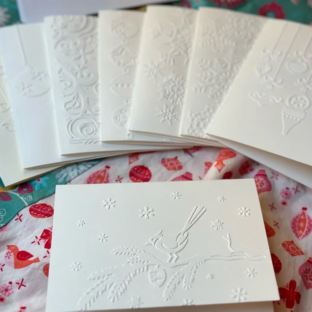Embossed Holiday Cards